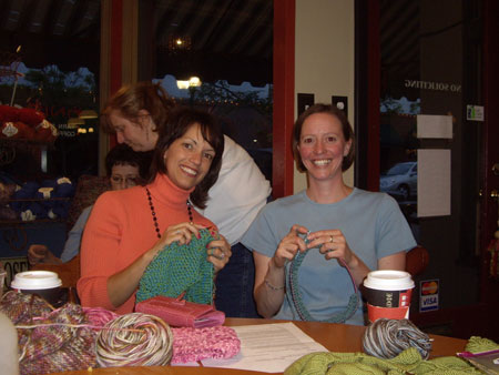Nachaele & Terrie Knitting Capelets